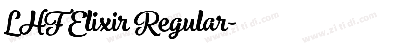 LHF Elixir Regular字体转换